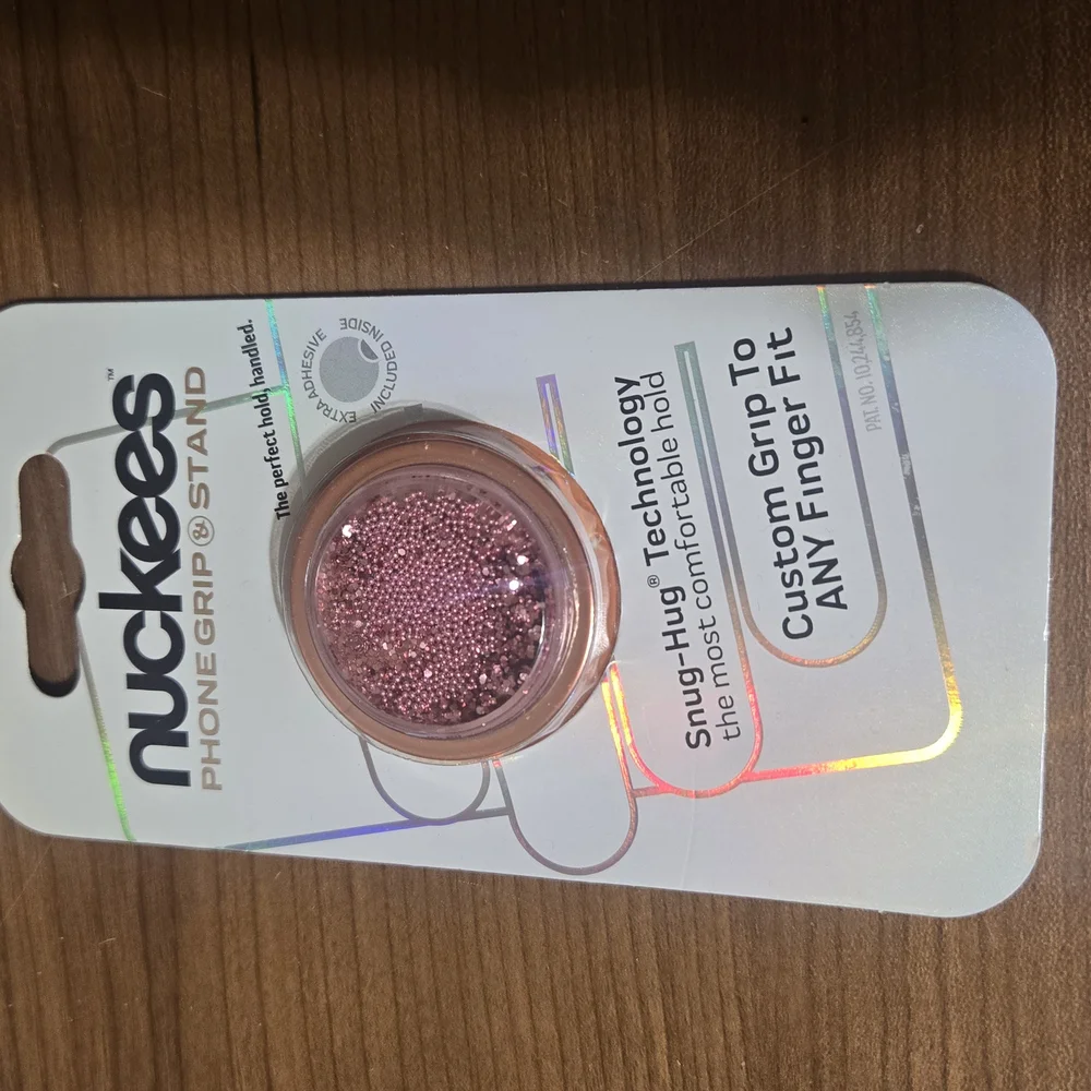 Glittery Pink Phone Grip Holder